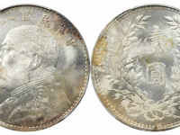 民国八年袁像壹圆银币缺口造