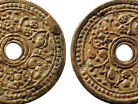 花卉连珠纹纹花钱