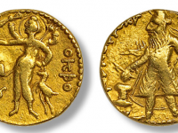 贵霜王朝国王伽腻色迦一世1第纳尔金币