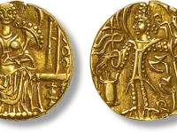 贵霜王朝嘎达哈拉1第纳尔金币