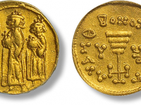 东罗马帝国希拉克略与君士坦丁三世与希拉克罗纳斯1索里德金币