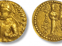 贵霜王朝国王胡韦色迦1第纳尔金币