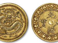 “光绪元宝”背盘龙金花钱