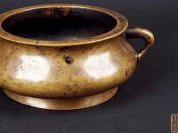 玉堂清玩款铜香炉真品图片