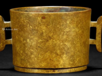 「明月孤山款」铜戟耳小琴炉